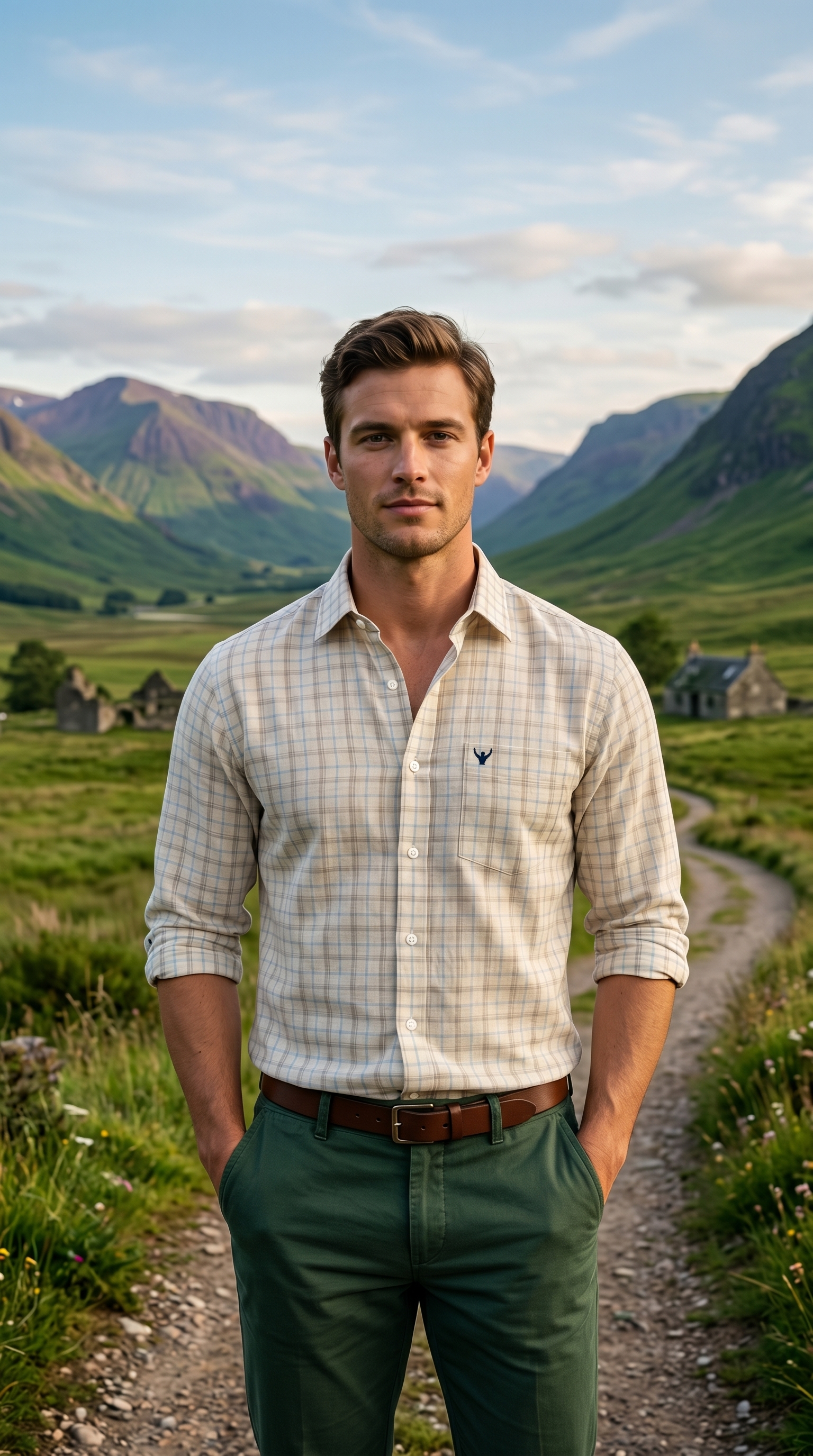 THE HIGHLAND BEIGE GRIDS